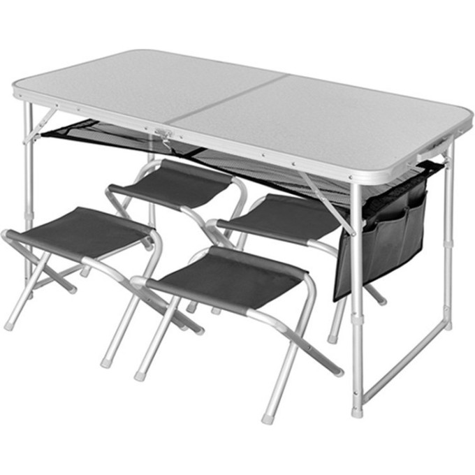 Складной стол NORFIN RUNN NF ALU 120×60 см и 4 стула NF-20310